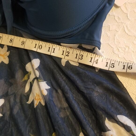 Holipick Women 1 Piece Swim Dress Underwire Swimsuits Push Up Tankini Ha… LARGE - Picture 8 of 8